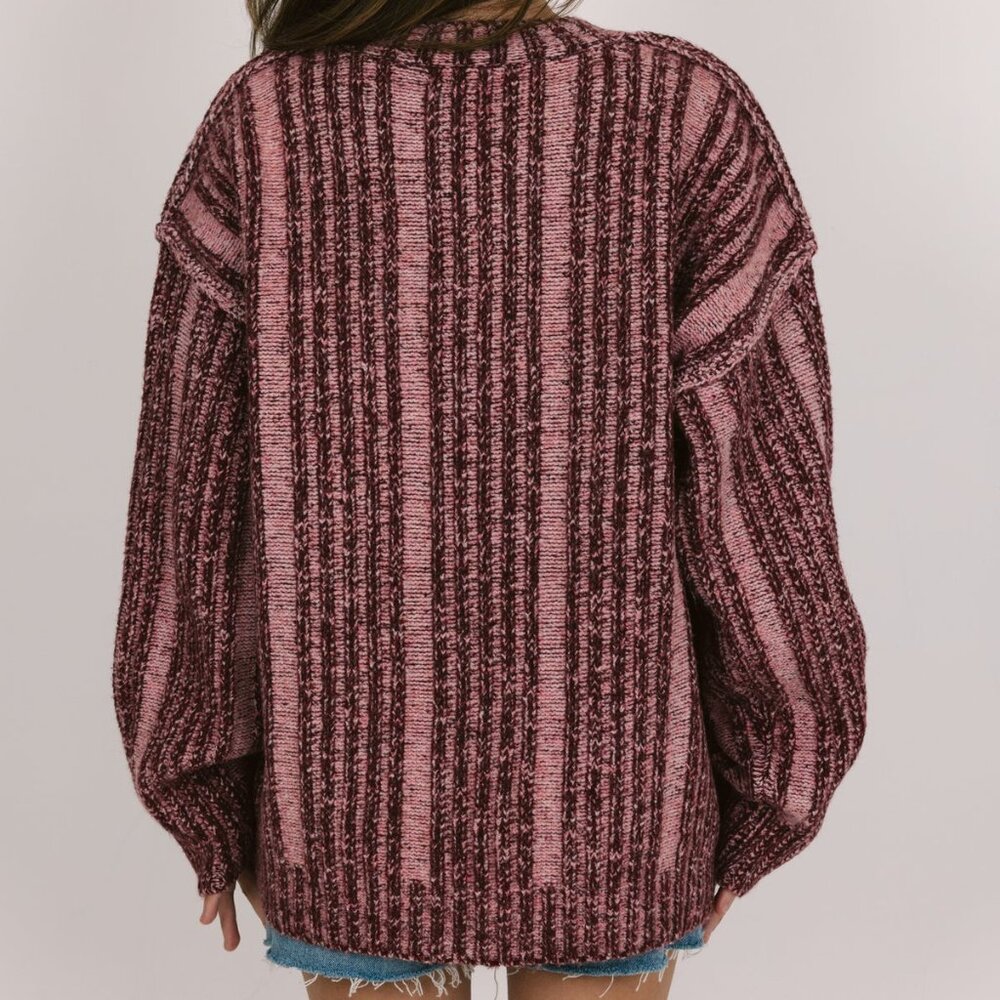 NWT Grey Bandit, Frosted Morning Sweater in Blue, Medium, Over-Sized & Cozy - Picture 3 of 10